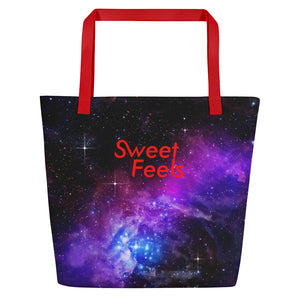 Large SweetFeels Galaxy Tote Bag/Beach bag