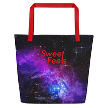Load image into Gallery viewer, Large SweetFeels Galaxy Tote Bag/Beach bag