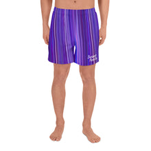 Load image into Gallery viewer, SweetFeels Amethyst-Striped Long Shorts