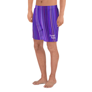 SweetFeels Amethyst-Striped Long Shorts