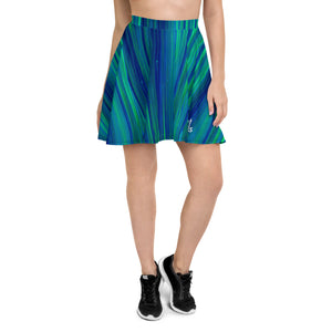 SweetFeels Ocean-Striped Skirt