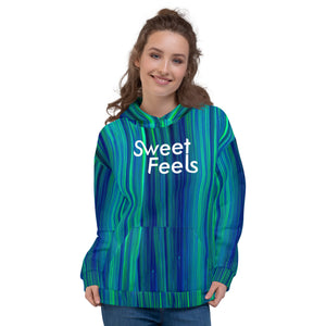 SweetFeels Ocean-Striped Hoodie