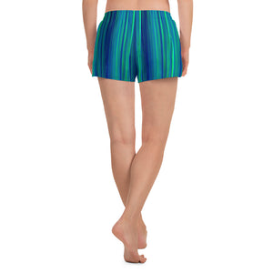 SweetFeels Ocean-Striped Short Shorts