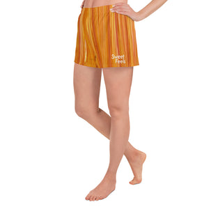 SweetFeels Fire-Striped Short Shorts