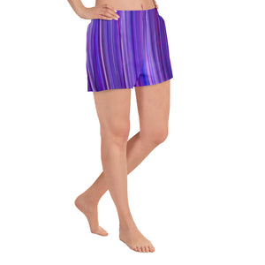 SweetFeels Amethyst-Striped Short Shorts