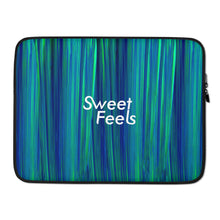 Load image into Gallery viewer, SweetFeels Ocean-Striped Laptop Sleeve